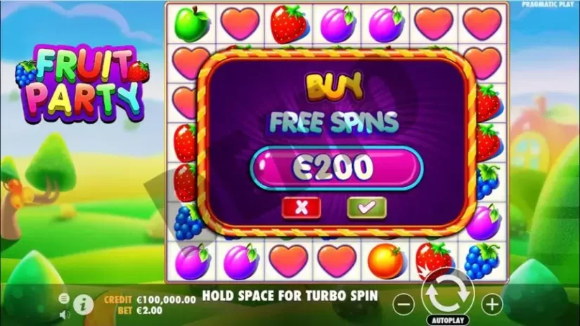 Fruit Party slot screenshot 2
