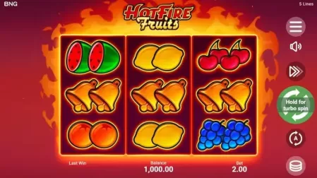 Hot Fire Fruits slot screenshot 1