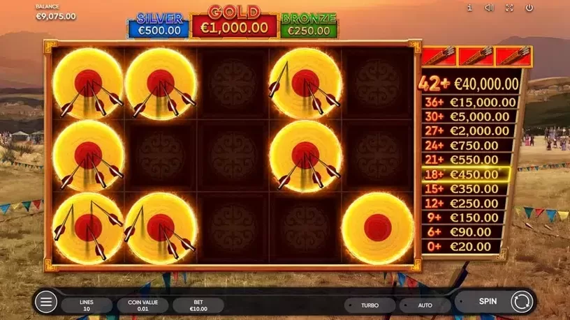 Mongol Treasures 2 Archery Competition slot screenshot 4