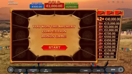 Mongol Treasures 2 Archery Competition slot screenshot 3