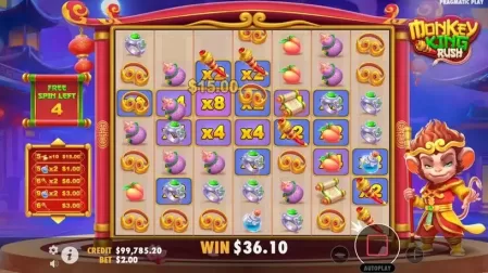 Monkey King Rush slot screenshot 6