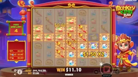 Monkey King Rush slot screenshot 5