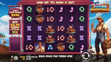 Mr Tain’s Fishing Adventures slot screenshot 1