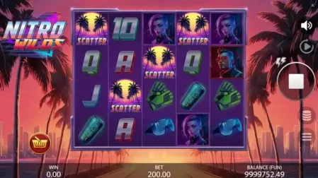 Nitro Wilds slot screenshot 2