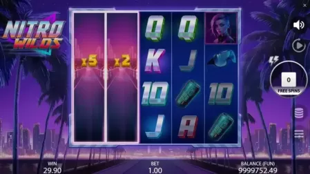Nitro Wilds slot screenshot 5