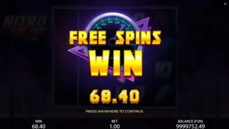 Nitro Wilds slot screenshot 6