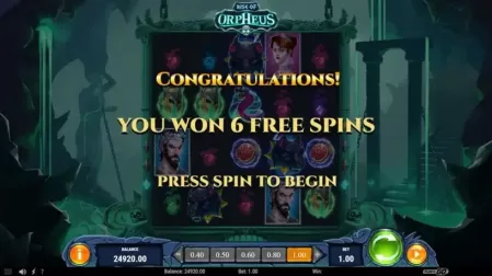 Rise of Orpheus slot screenshot 5