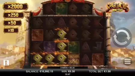 Spartacus 10K Ways slot screenshot 3