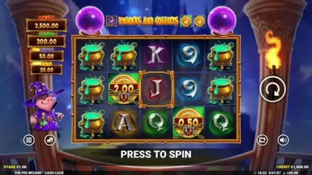 The Pig Wizard Cash Lock slot screenshot 1
