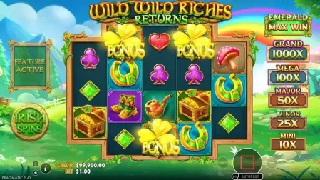 Wild Wild Riches Returns slot screenshot 2