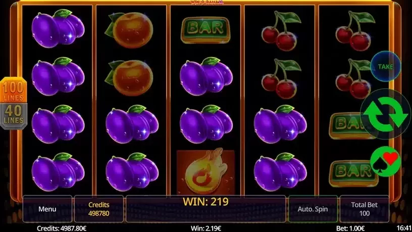 Win-O-Rama XL slot screenshot 3