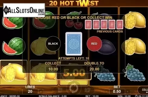 Gamble Double Up Screen