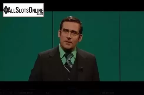 Bonus wheel intro screen. Anchorman from Bally