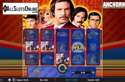 Win screen 2. Anchorman from Bally