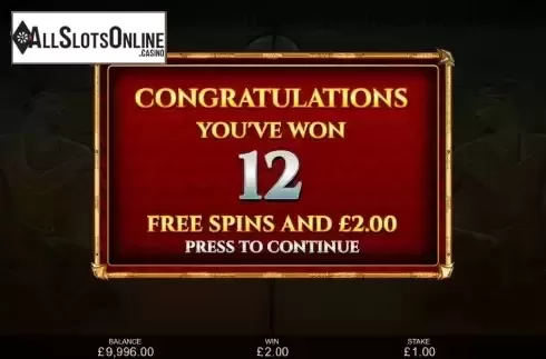 Free Spins Win Screen 2