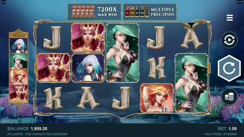Atlantis The Forgotten Kingdom slot screenshot 1