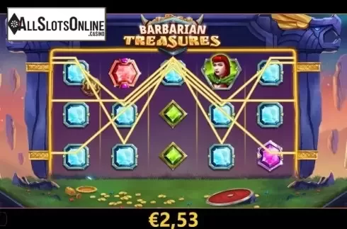 Win Screen 2. Barbarian Treasures from Cayetano Gaming