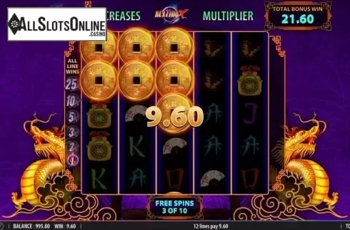 Free Spins 3. Blazing X from Bally