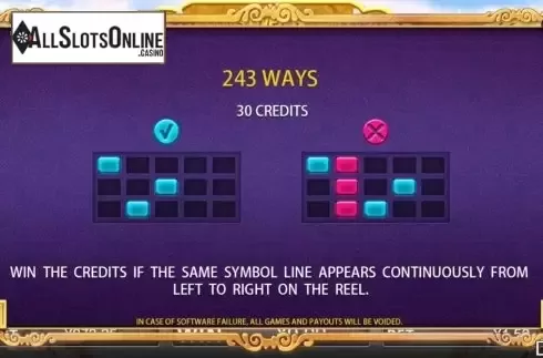 Paytable screen 3. Blooms Over Blooms from Iconic Gaming