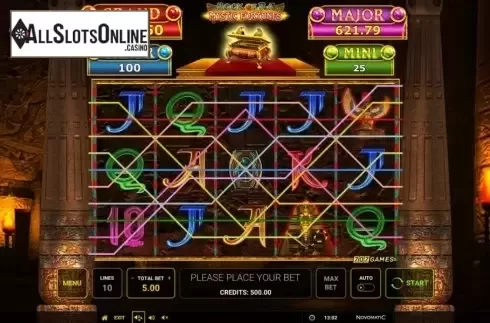 Reel Screen 1. Book of Ra Mystic Fortunes from Greentube