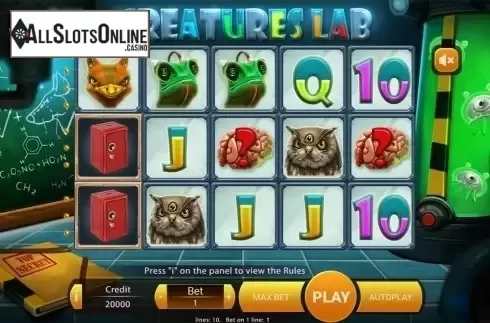 Reels screen. Creatures Lab from X Play