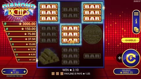 Diamond Riches slot screenshot 2