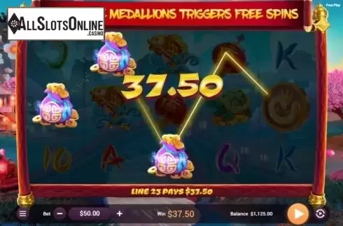 Win Screen 1. Dragon Coins from Revolver Gaming