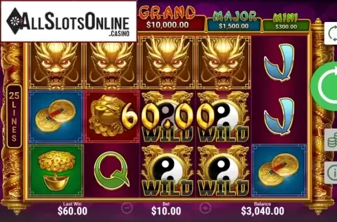 Win Screen. Dragon Pearls: Hold & Win from Booongo
