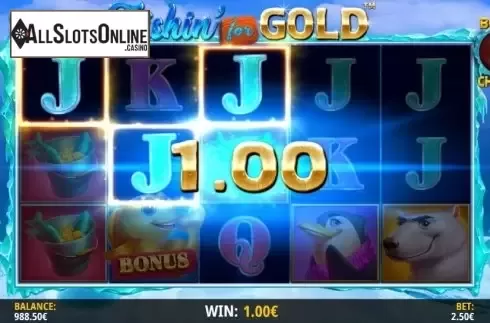 Win Screen 1. Fishin For Gold from iSoftBet