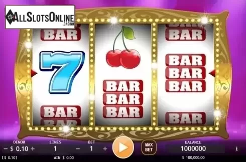 Reel screen. Flaming 7's from KA Gaming