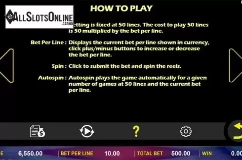 Paytable 4. Fortune Cats from Aspect Gaming