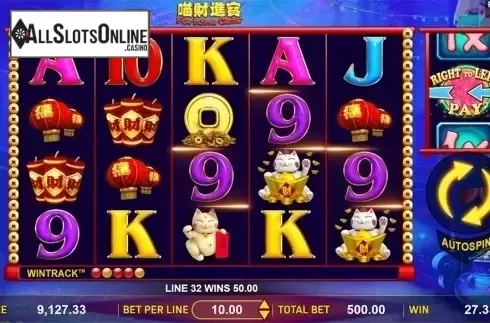 Win screen 2. Fortune Cats from Aspect Gaming