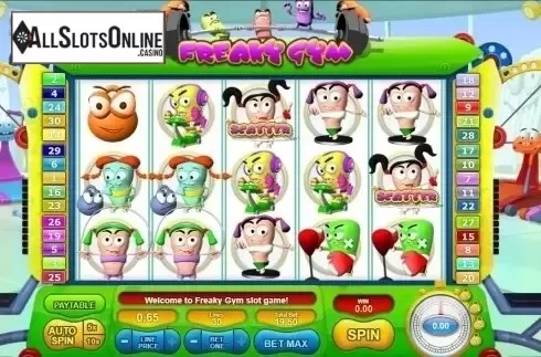 Game Workflow screen. Freaky Gym from GamesOS