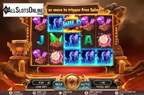 Reel Screen. God of Flames from GamePlay