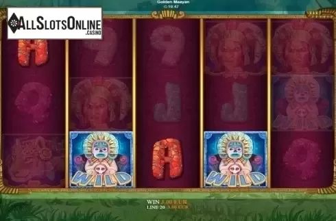 Win Screen. Golden Mayan from Betixon