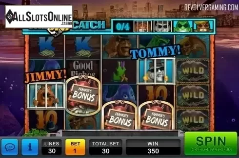 The big catch game screen. GoodFishes from Revolver Gaming