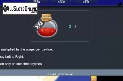 Paytable. Haunted Hallows from Eyecon
