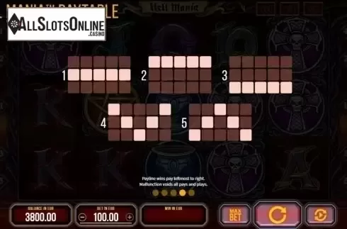Paylines. Hell Mania from SYNOT