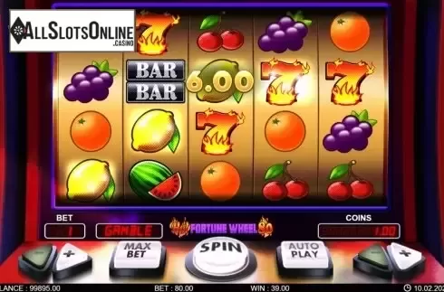 Win screen 3. Hot Fortune Wheel 80 from 7mojos