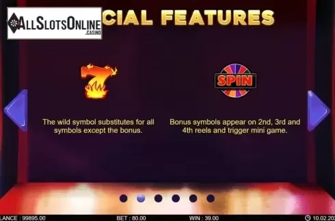 Feature screen 1. Hot Fortune Wheel 80 from 7mojos