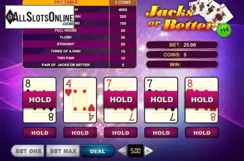 Game workflow. Jacks Or Better (GVG) from GVG