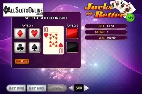 Win screen. Jacks Or Better (GVG) from GVG