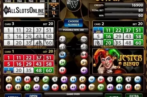 Screen3. Jester Bingo from Casino Technology