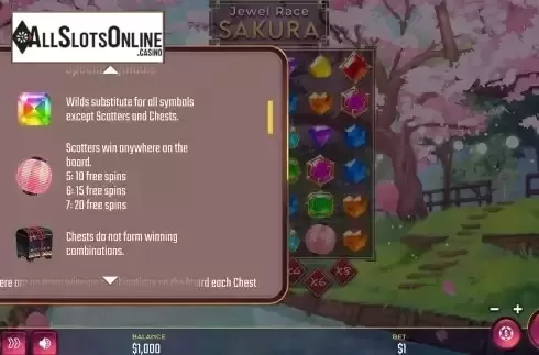 Wild and Scatter Symbols Screen
