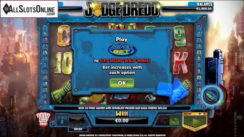 Game features 2. Judge Dredd from NextGen
