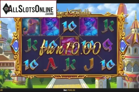 Win screen 1. Lamp of Aladdin from 1X2gaming