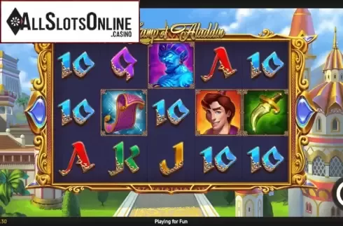 Reel Screen. Lamp of Aladdin from 1X2gaming