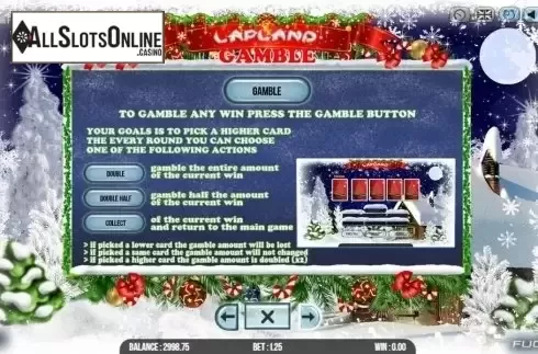 Paytable 3. Lapland from Fugaso