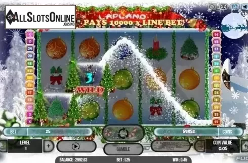 Wild Win screen. Lapland from Fugaso