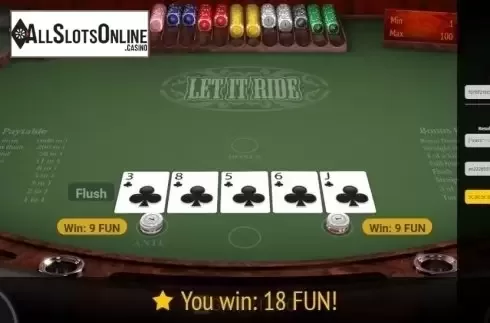 Provable Fairness. Let it Ride (BGaming) from BGAMING